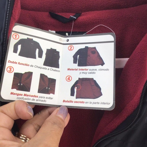 Columbia Club Colombia Fleece Nylon Jacket Unisex Size Large Black New NWT - Picture 5 of 12